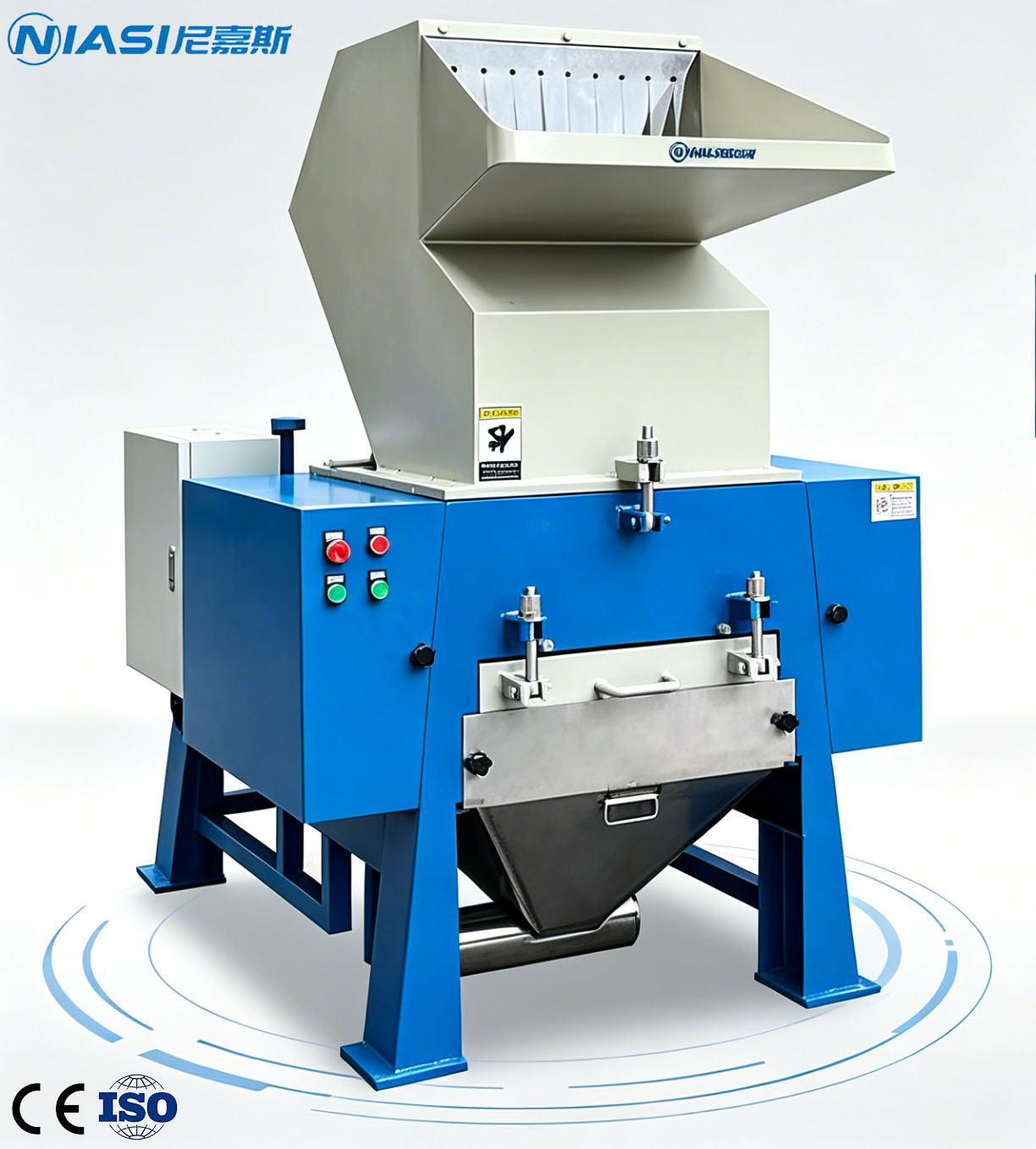 Plastikozko Crusher Birziklatzeko Makina Auto Bilketa Sistemarekin